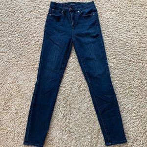 J Crew Women’s High Rise Toothpick Jeans Size 26